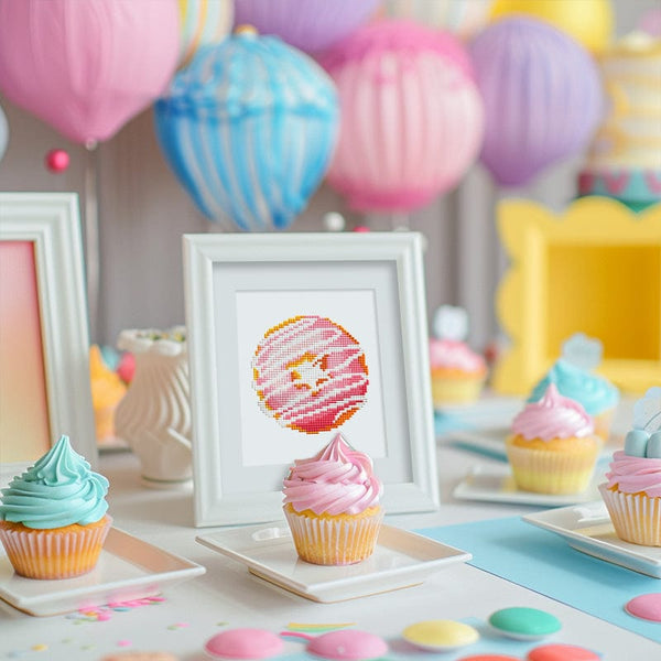 Cakes and Pastries, Set of 12 — Mini Diamond Painting Set, product view 14