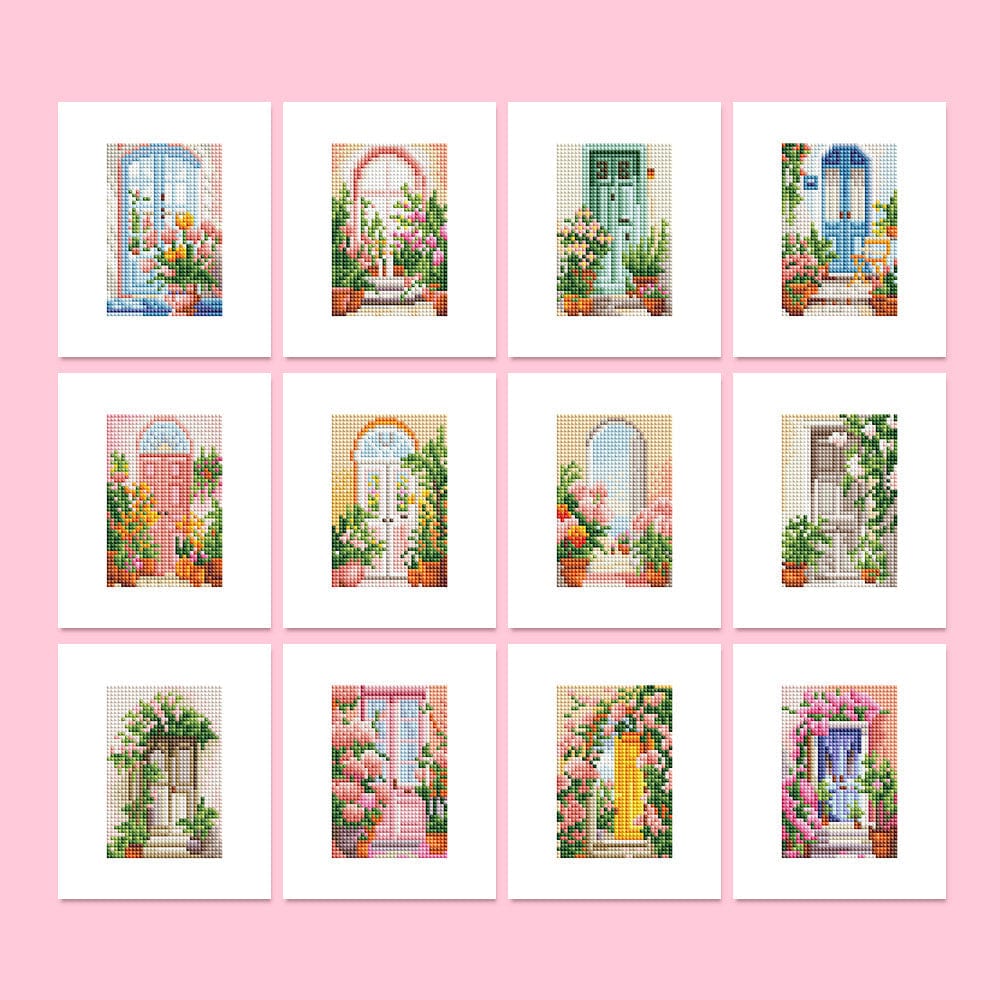 Welcome, Collection Two, Set of 12 — Mini Diamond Painting Set, product view 2