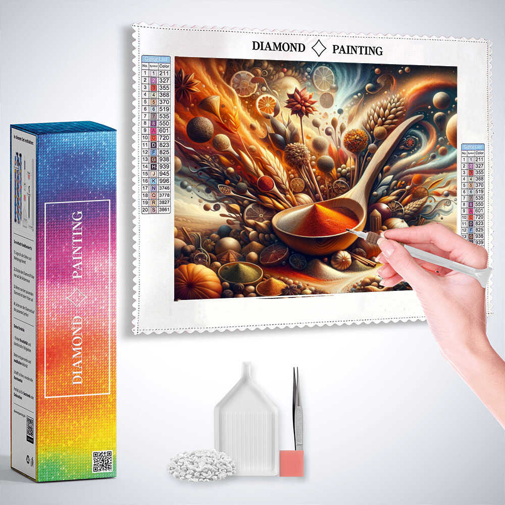 A Swirl of Spices — Diamond Painting Kit, product view 3