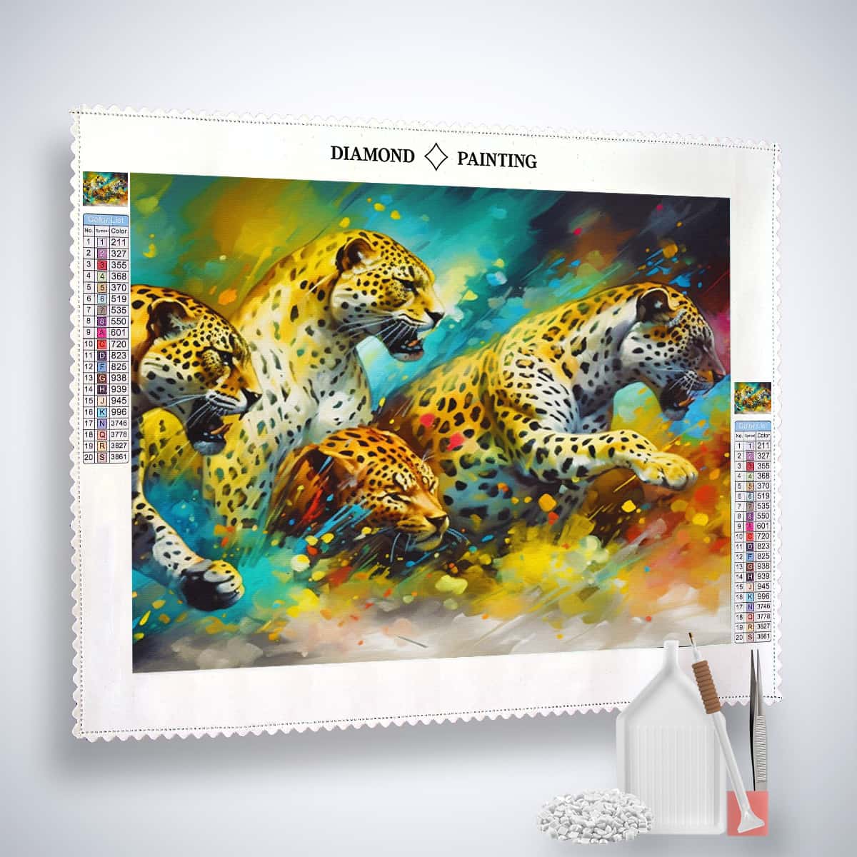 Leopard Gang — Diamond Painting Kit, product view 2
