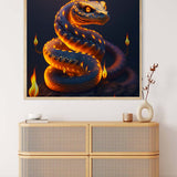 Snake Orange — AB Diamond Painting Kit, product view 3