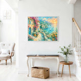 Sunlit Mediterranean Village — Diamond Painting Kit, product view 2