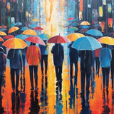 Abstract umbrellas — Diamond Painting Kit design
