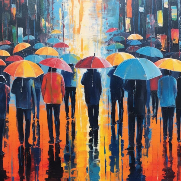 Abstract umbrellas — Diamond Painting Kit design