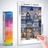 Winter Magic in the Old Town — Diamond Painting Kit, product view 3