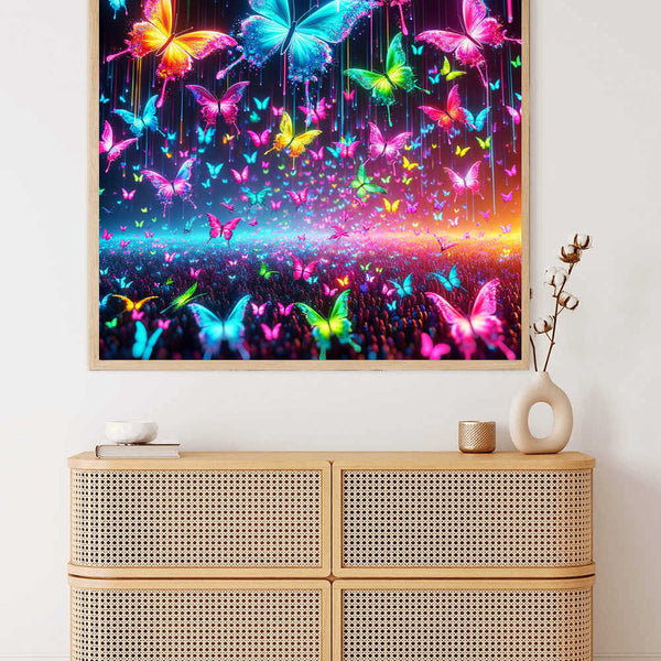 The Luminous Butterfly Dance — Diamond Painting Kit, product view 2