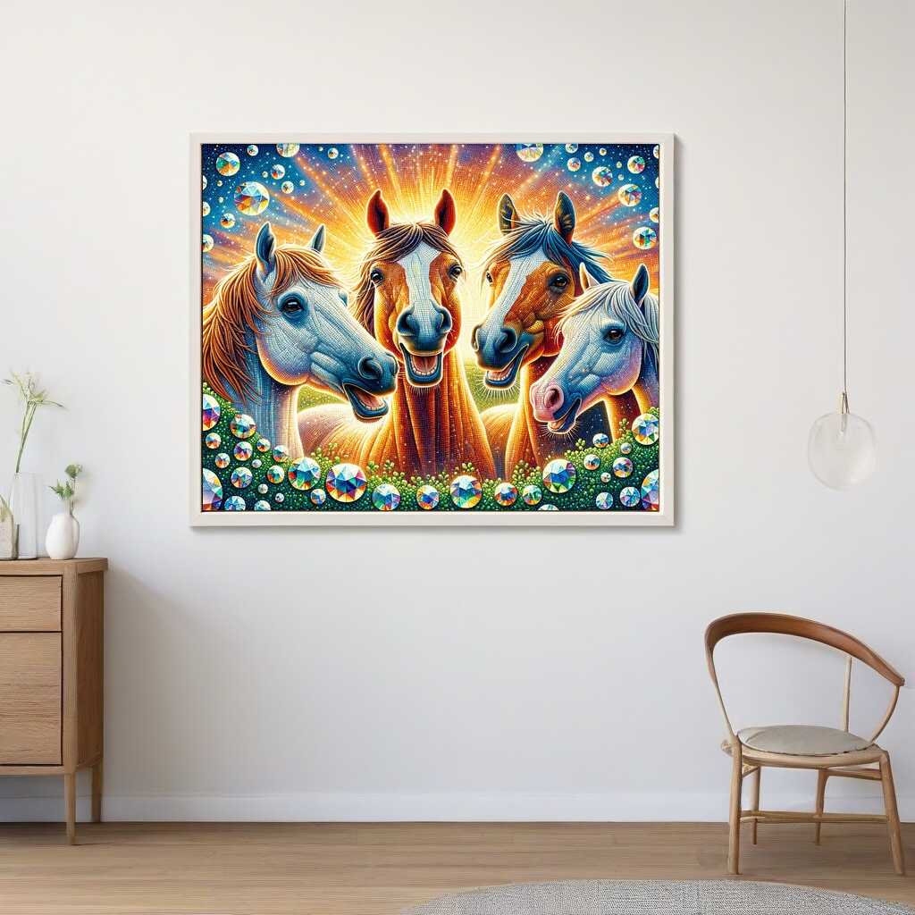 Horse Friends — Diamond Painting Kit, product view 2
