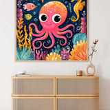 The Happy Little Octopus — Diamond Painting Kit, product view 2