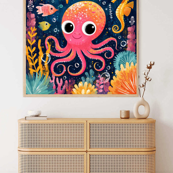 The Happy Little Octopus — Diamond Painting Kit, product view 2