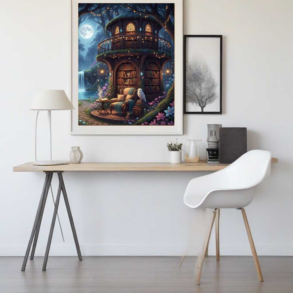 The Enchanted Reading Retreat — Diamond Painting Kit, product view 2