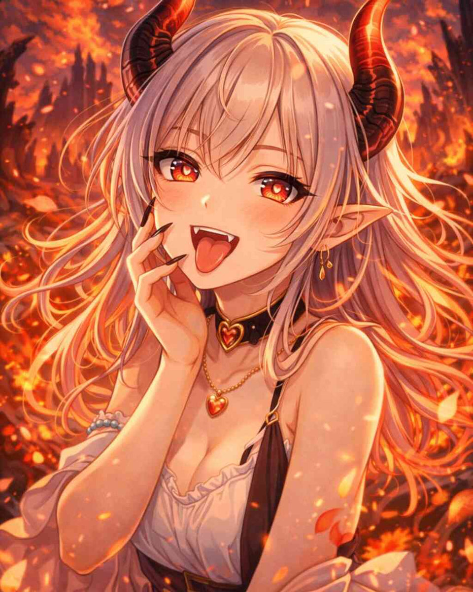 Flameheart Anime Fantasy — Diamond Painting Kit design