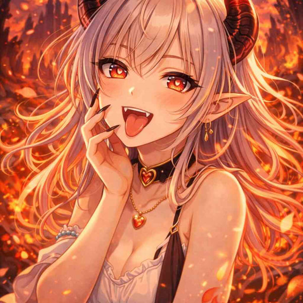 Flameheart Anime Fantasy — Diamond Painting Kit design