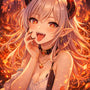 Flameheart Anime Fantasy — Diamond Painting Kit design