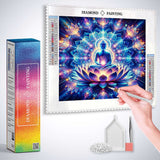 Lotus Flower Buddha — Diamond Painting Kit, product view 3