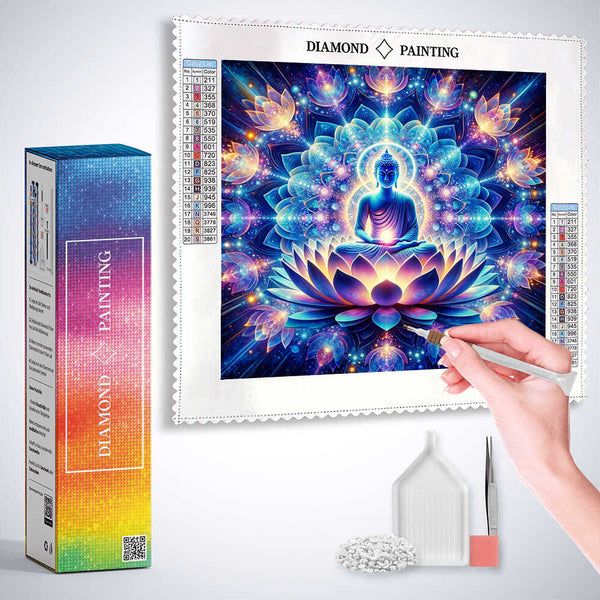 Lotus Flower Buddha — Diamond Painting Kit, product view 3