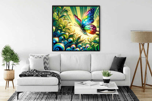 Rainbow butterfly — Diamond Painting Kit, product view 3