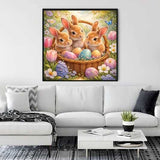 Bunnies in an Easter Basket — Diamond Painting Kit, product view 2