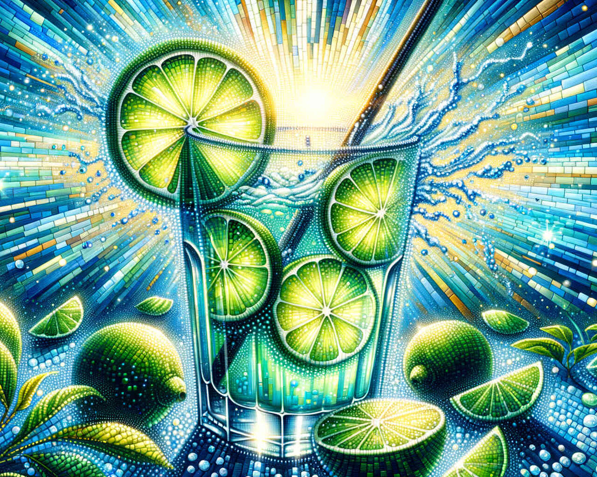 Lime by the Sea — Diamond Painting Kit design