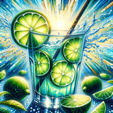 Lime by the Sea — Diamond Painting Kit design