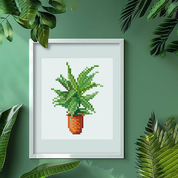 Green Leaf Collection, Set of 12 — Mini Diamond Painting Set, product view 13
