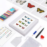 Dreamly Colors Butterflies, Set of 12 — Mini Diamond Painting Set, product view 2