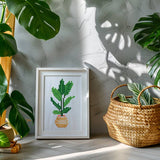 Green Leaf Collection, Set of 12 — Mini Diamond Painting Set, product view 5