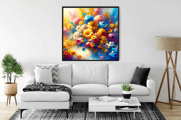 Bouquet of summer flowers — Diamond Painting Kit, product view 2