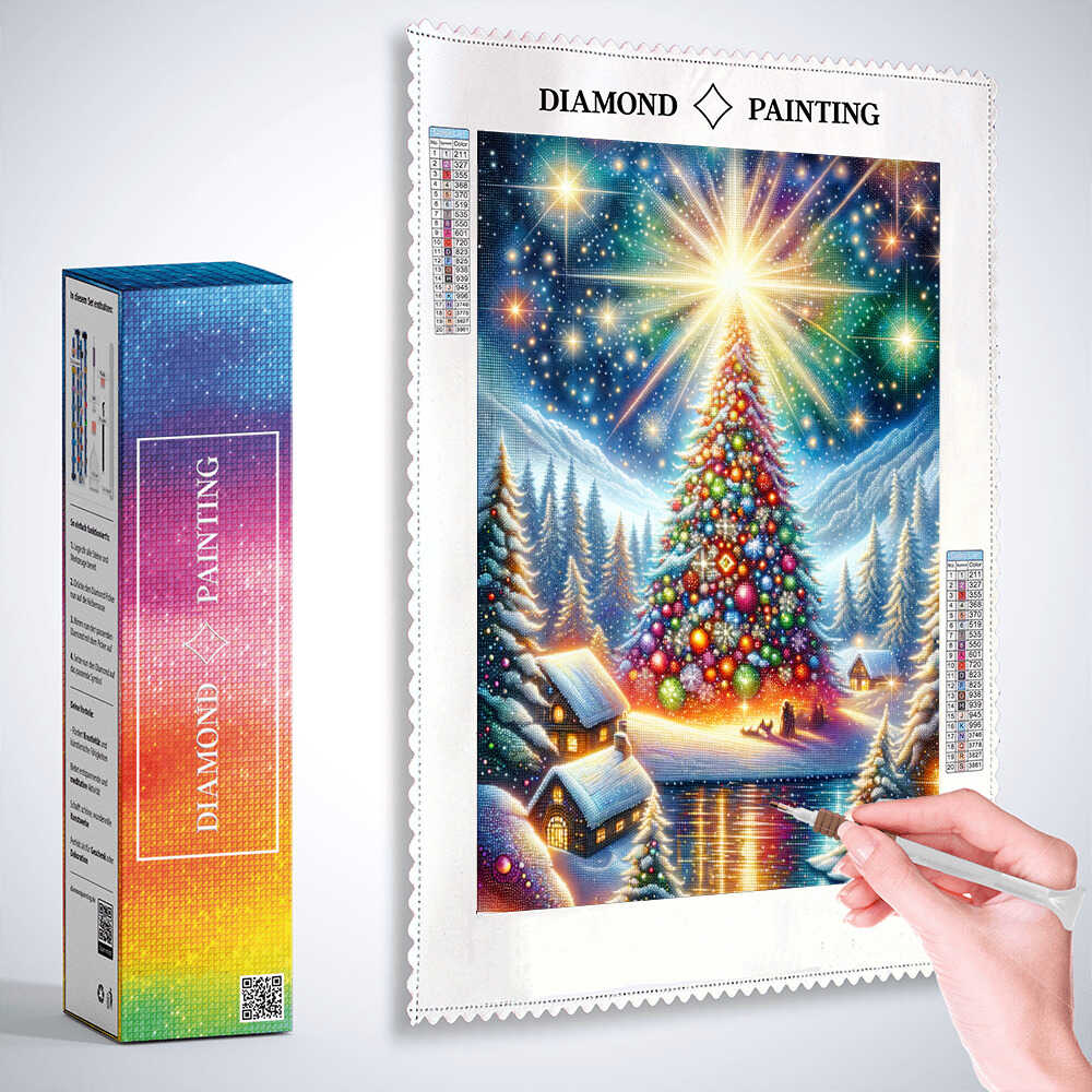 Big Christmas Tree — Diamond Painting Kit, product view 3