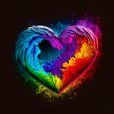 Heart Colors — AB Diamond Painting Kit design