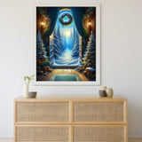 Window into the winter forest — Diamond Painting Kit, product view 2