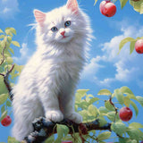 Curious Kittens in a Tree — Diamond Painting Kit design