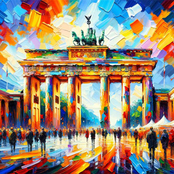 A riot of color at the Brandenburg Gate — Diamond Painting Kit design