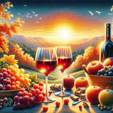 An Evening of Wine — Diamond Painting Kit design