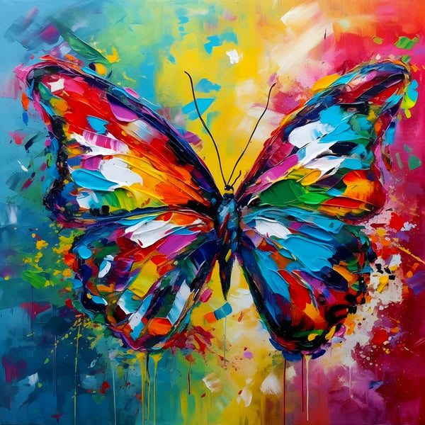 Butterfly Abstract Colorful — AB Diamond Painting Kit design