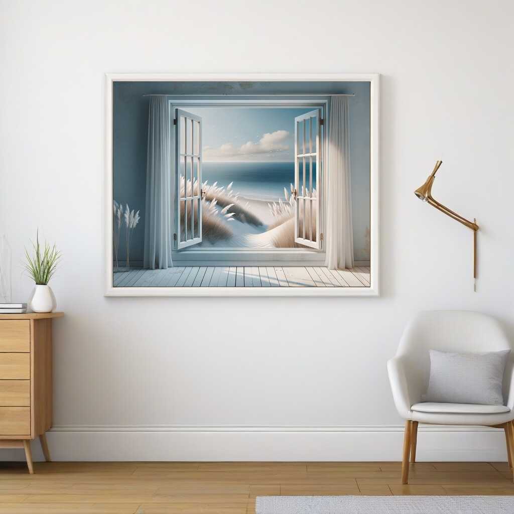Window View of the Dunes — Diamond Painting Kit, product view 2