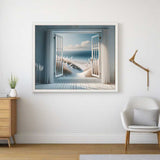 Window View of the Dunes — Diamond Painting Kit, product view 2