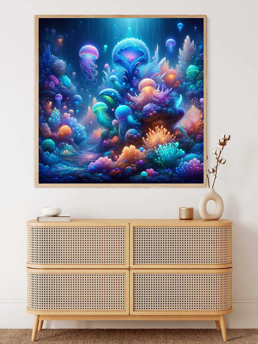 Mysterious deep sea — Diamond Painting Kit, product view 2