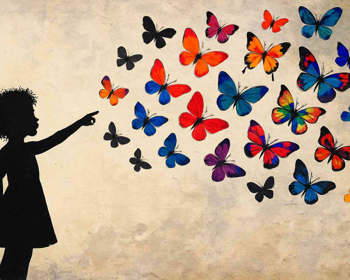 A Moment of Butterfly Magic — Diamond Painting Kit design