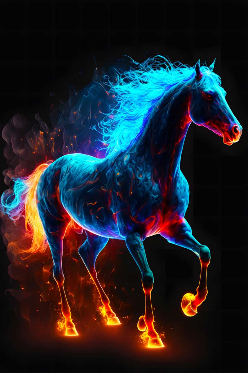 Fire Horse — AB Diamond Painting Kit design