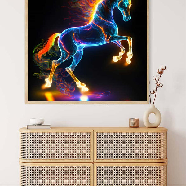 Luminous horse — AB Diamond Painting Kit, product view 3