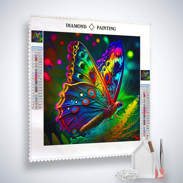 Radiant Butterfly — AB Diamond Painting Kit, product view 2