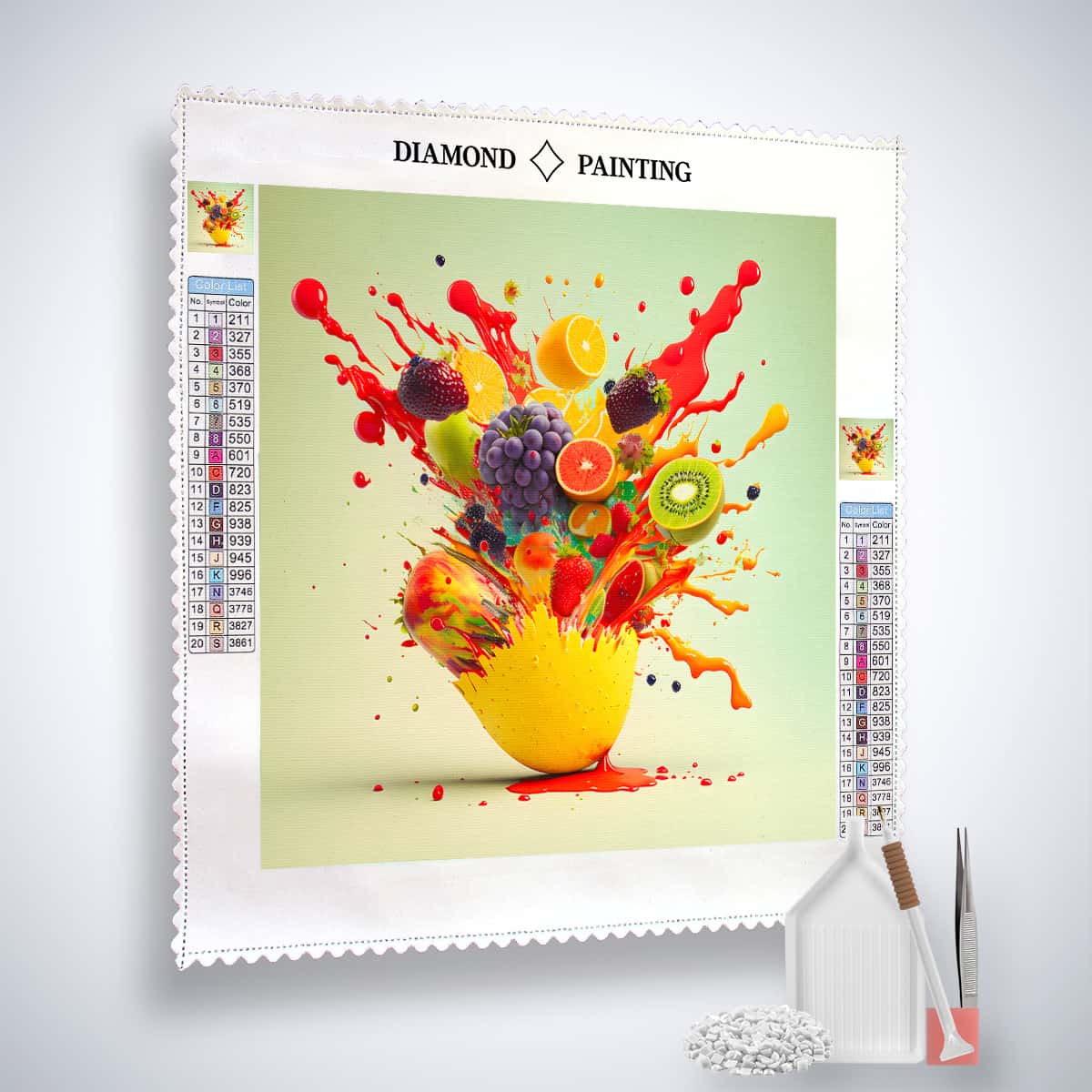 Fruit Explosion Destroy — AB Diamond Painting Kit, product view 2