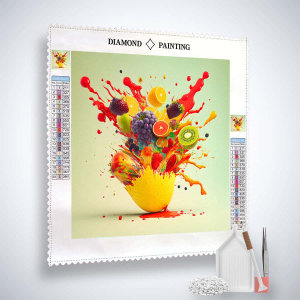 Fruit Explosion Destroy — AB Diamond Painting Kit, product view 2