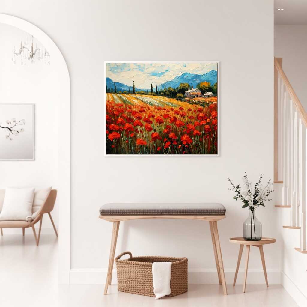 A Flourish of Poppies — Diamond Painting Kit, product view 2