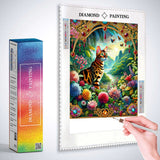 Cat mosaic, Bengal cat — Diamond Painting Kit, product view 2