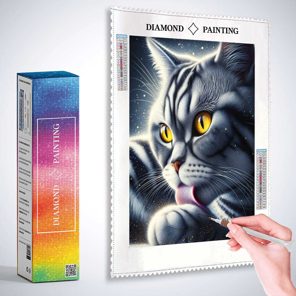 British Shorthair — Diamond Painting Kit, product view 3