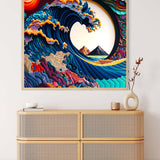 Wave Paperart — Diamond Painting Kit, product view 3