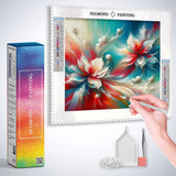 Abstract flowers, colorful — Diamond Painting Kit, product view 3