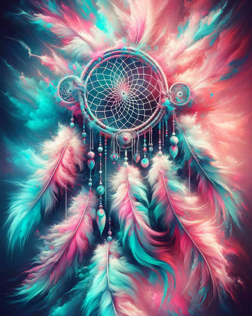 Dreamcatcher feathers — Diamond Painting Kit design