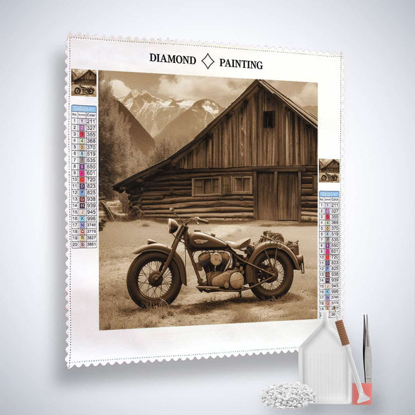 Retro Racing Machine — Diamond Painting Kit, product view 2